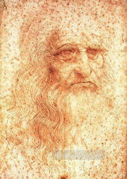 Autorretrato Leonardo da Vinci Pinturas al óleo